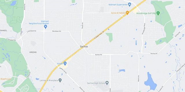 Sachse, TX map image